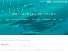 Tablet Screenshot of desertsportsdivingclub.net